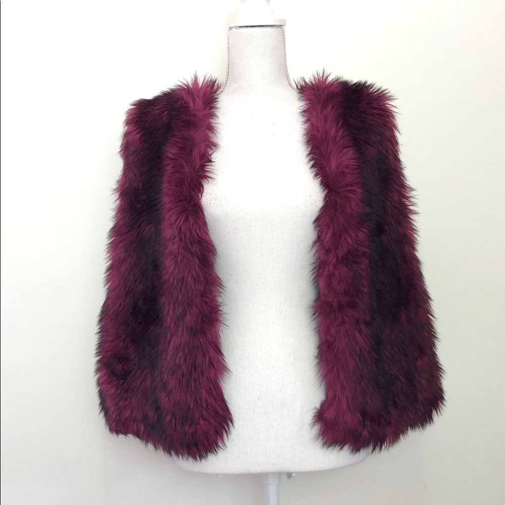 Safari by Imposter Purple Faux Fur Vest